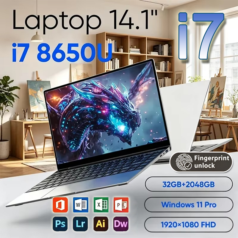 Ddr4 32Gb - Новый ультратонкий ноутбук Handy 2026 14.1