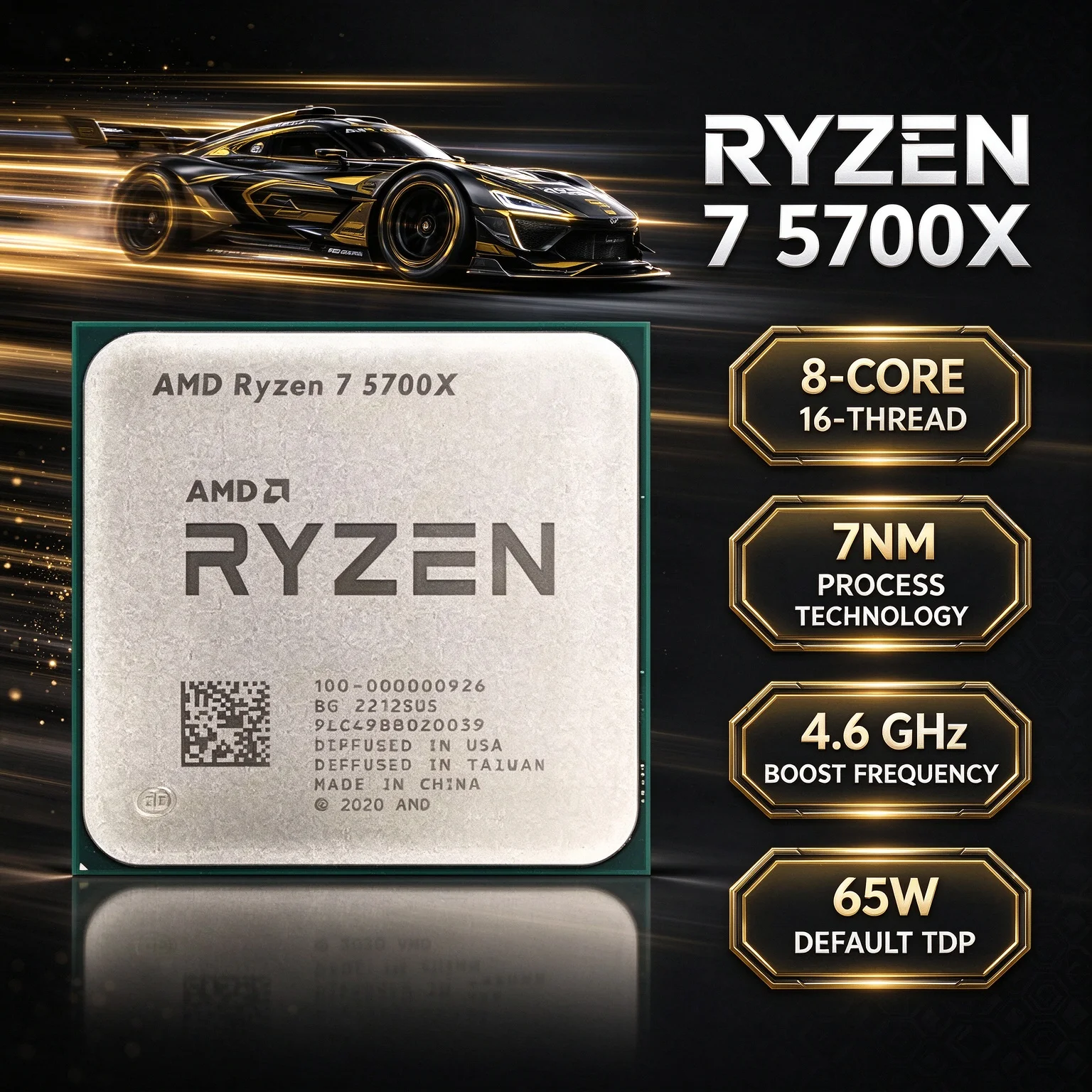 Ddr4 3200Mhz - AMD Ryzen7 5700X 3.4ГГц 8 ядер